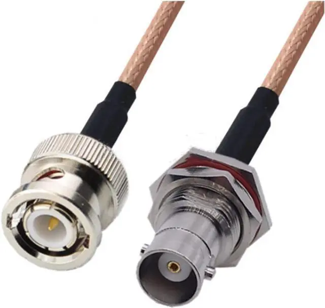 Main image of Milkweed RG316 Cable BNC Female to SMA Adapter RP SMA to BNC Male & Female Nut Pigtail RG316 Jumper(2m,9BNCM-BNCF)