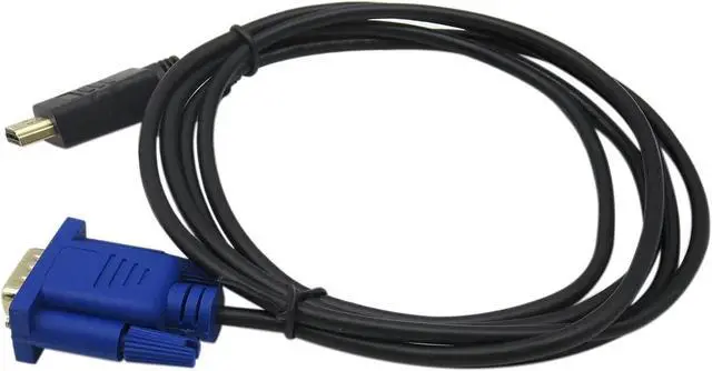 Alt view image 3 of 6 - 2025 Updated 10pcs HDMI to VGA Cable Adapter, Gold-Plated Male to Male Cord for PC/Monitor/Projector/HDTV, 6 Feet/1.8 Meters,Pack of 10