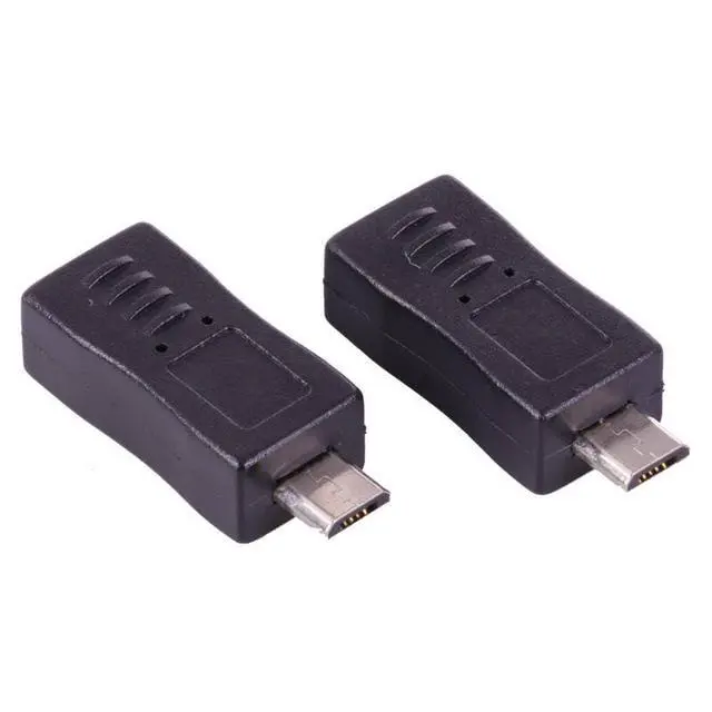 Alt view image 6 of 6 - 100pcs/lot Micro USB Connector Coupler 5 Pin Micro USB 2.0 Male Plug to Female Jack Socket Extension USB Adapter