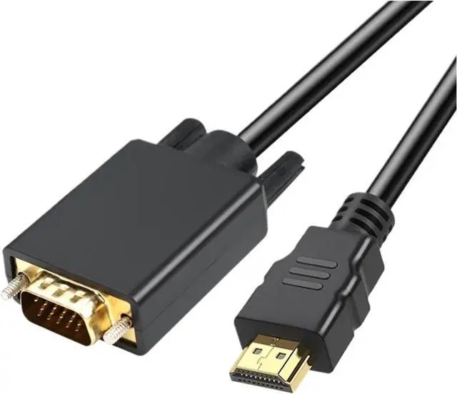 Main image of Black HDMI to Cable, HDMI Male to Male Adapter Plated 080P HD Video Cord for Computer, Desktop, PC