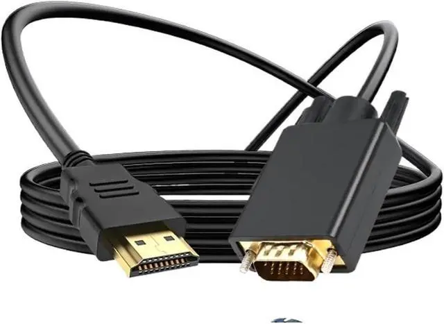 Alt view image 5 of 5 - Black HDMI to Cable, HDMI Male to Male Adapter Plated 080P HD Video Cord for Computer, Desktop, PC