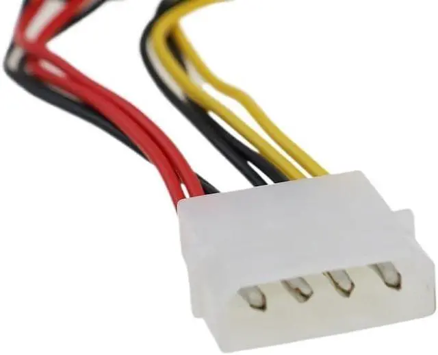 Alt view image 5 of 6 - KUNSR 2pc 4-Pin to 3-Pin Fan Power Cable Adapter Connector 12V Computer Cooling Fan Cables