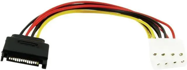 Alt view image 6 of 6 - KUNSR SATA Male to IDE 4Pin Model Female Power Supply Computer Cable Extention Hard Drive Cable Sata 1 to 2 4PIN