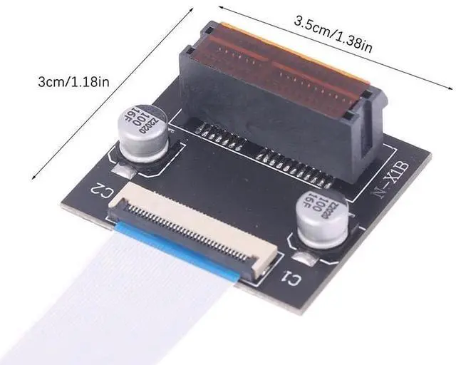 Alt view image 7 of 7 - Pci-e1X FPC PCI-E 1X Riser Extension Single Slot High Speed Cable with PCI - E X1 Extension Cord Pci-e 1x Riser Cable