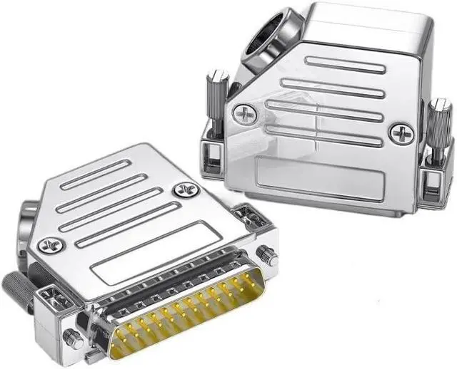 Alt view image 2 of 4 - DB25 D-SUB Parallel Port Terminal Plug 45 Degree Angled Outlet ho/*le 25pin Industrial Grade Male Female Gold-Plated Connector(SM-N)