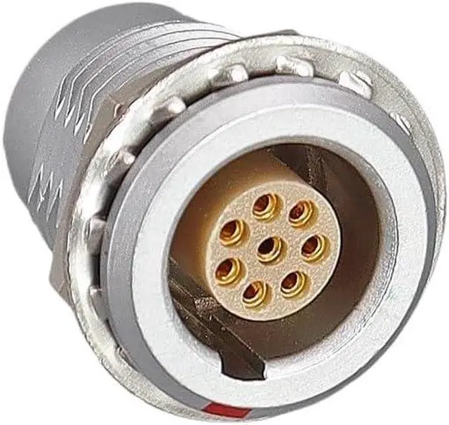 Alt view image 3 of 7 - Connector Metal 00B 0B 1B Push-Pull Self-Locking Aviation Plug Socket 2/3/4/5/6/7/9/10/12/14 Pin Male Female Connectors(Plug,4Pin 00B)