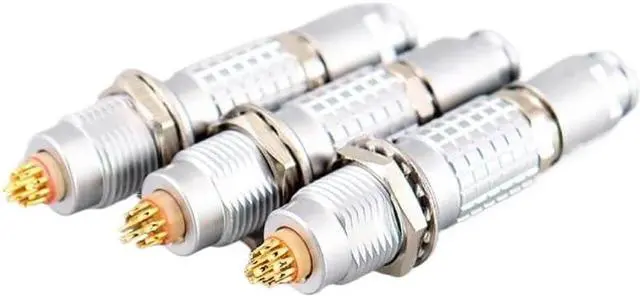 Alt view image 6 of 7 - Connector Metal 00B 0B 1B Push-Pull Self-Locking Aviation Plug Socket 2/3/4/5/6/7/9/10/12/14 Pin Male Female Connectors(Plug,4Pin 00B)