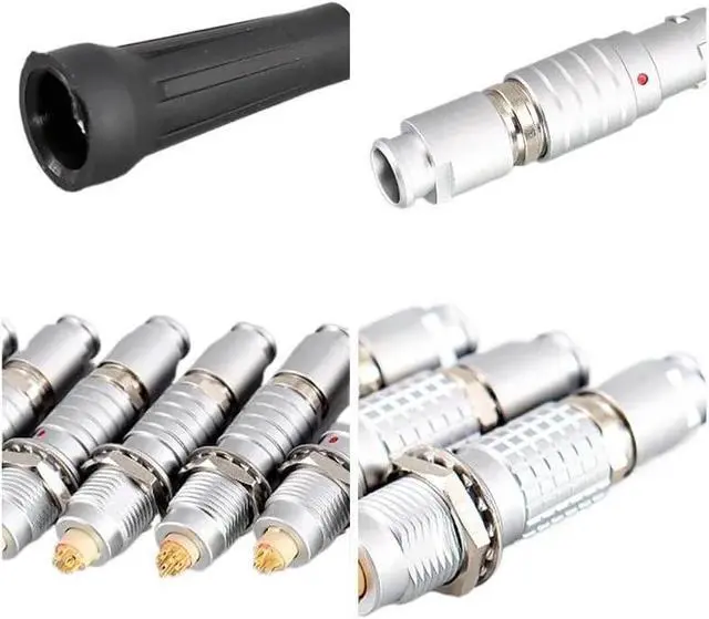 Alt view image 7 of 7 - Connector Metal 00B 0B 1B Push-Pull Self-Locking Aviation Plug Socket 2/3/4/5/6/7/9/10/12/14 Pin Male Female Connectors(Plug,4Pin 00B)
