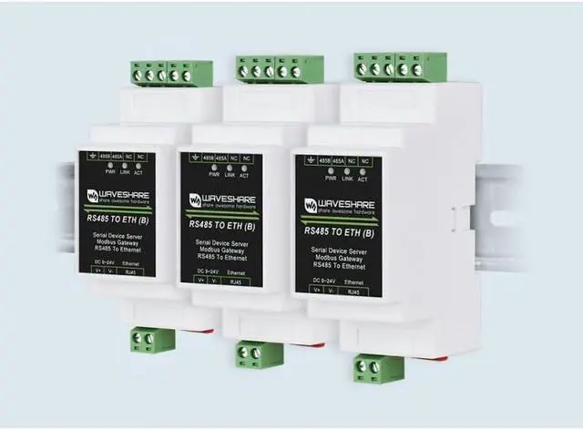 Main image of Industrial Serial Server RS485 to RJ45 Ethernet TCP/IP to Serial Support Rail-Mount with POE Function Electrical Isolation