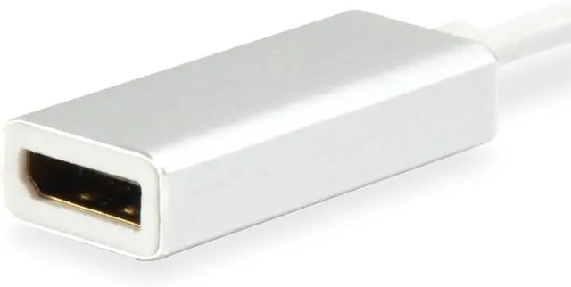 Alt view image 2 of 4 - Equip 133458 USB Type C DisplayPort White Cable Interface/Gender Adapter Cable Interface/Gender Adapter (USB Type C, DisplayPort, Male/Female, 0.15 m, White)