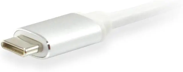 Alt view image 3 of 4 - Equip 133458 USB Type C DisplayPort White Cable Interface/Gender Adapter Cable Interface/Gender Adapter (USB Type C, DisplayPort, Male/Female, 0.15 m, White)