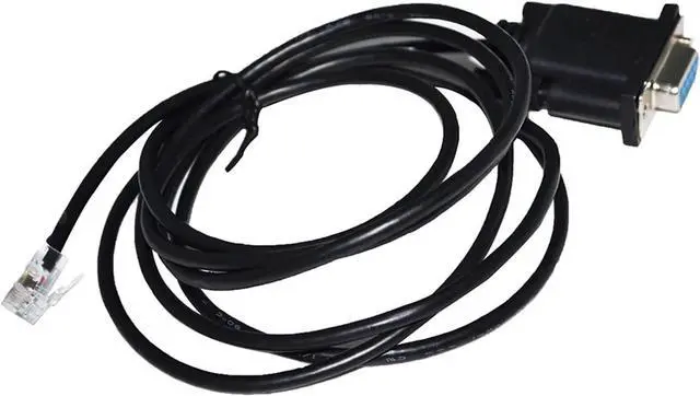 Main image of RS232 RJ11 RJ12 to DB9 9-PIN 6P4C Adapter Serial Cable Fit Compatible DMKE J6 RS-232 Port Parameter DEBUGGER Console Controller KABLE(1.8M)