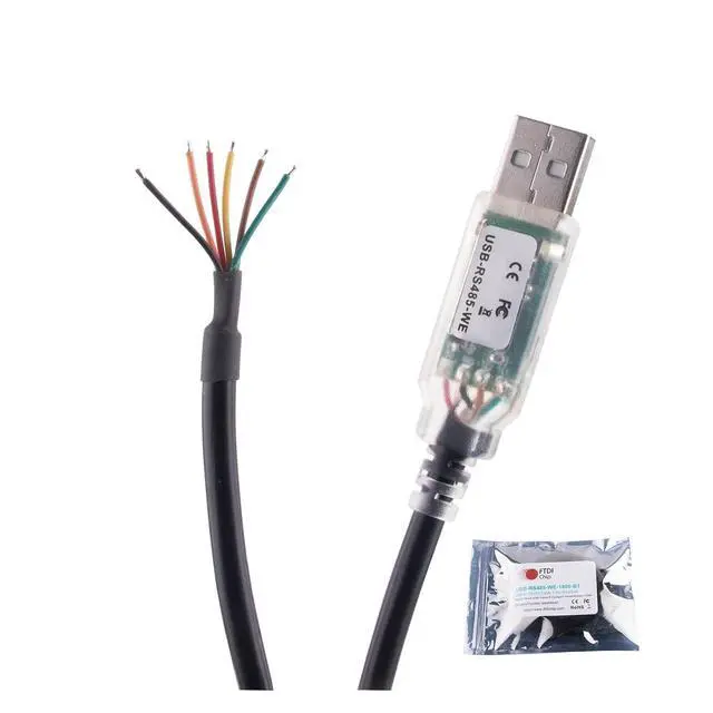 Alt view image 2 of 6 - USB to RS485 Serial Port Converter Adapter Cable 6Pin Wire End F/;TD/;1 Chip Supports Windows 10 8 7 XP and M OS