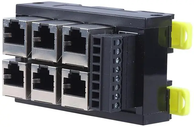 Main image of RJ45 Network Port Terminal Block Cable to 8pin 2/3/4/5/6 Hole Hub Switch Serial Signal Converter RS232 RS485 RS422 (Size : 6 Port)
