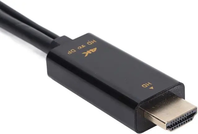 Alt view image 5 of 7 - HD Multimedia Interface to DisplayPort Converter Cable, 4K Ultra HD Resolution, Male to Female Extension Adapter Cord, Compatible with Laptops, Desktops and Large Visual Monitors,