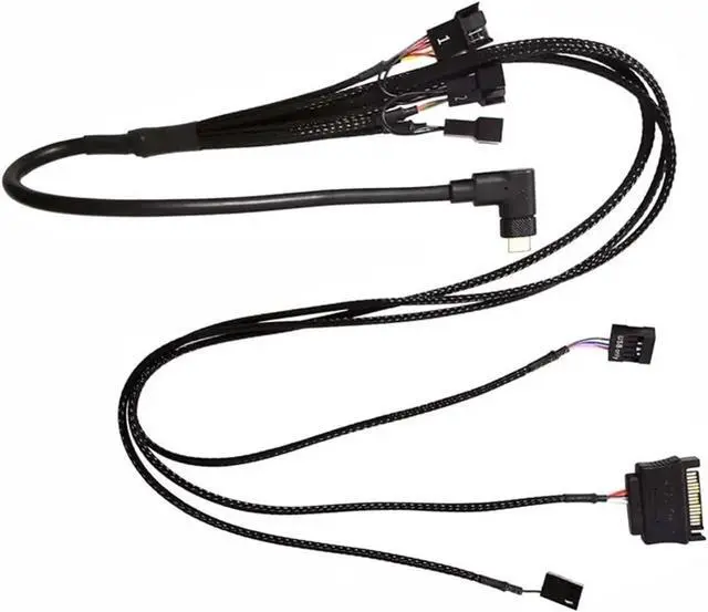 Alt view image 2 of 5 - ICUE Water Cooling Power Supply Cables ICUE H100i/ H115i/H150i Elite Water Cooler O-USB C Power Cable(for 3 Fans)