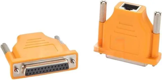 Alt view image 5 of 6 - RJ45 Female to DB25 25pin Socket Serial RS232 Console Adapter Connector Converter