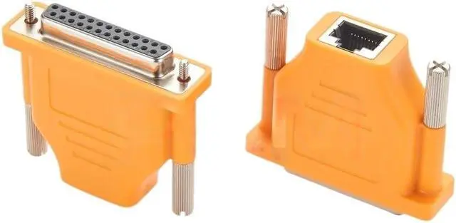 Alt view image 6 of 6 - RJ45 Female to DB25 25pin Socket Serial RS232 Console Adapter Connector Converter