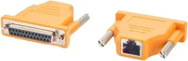 Alt view image 3 of 6 - RJ45 Female to DB25 25pin Socket Serial RS232 Console Adapter Connector Converter