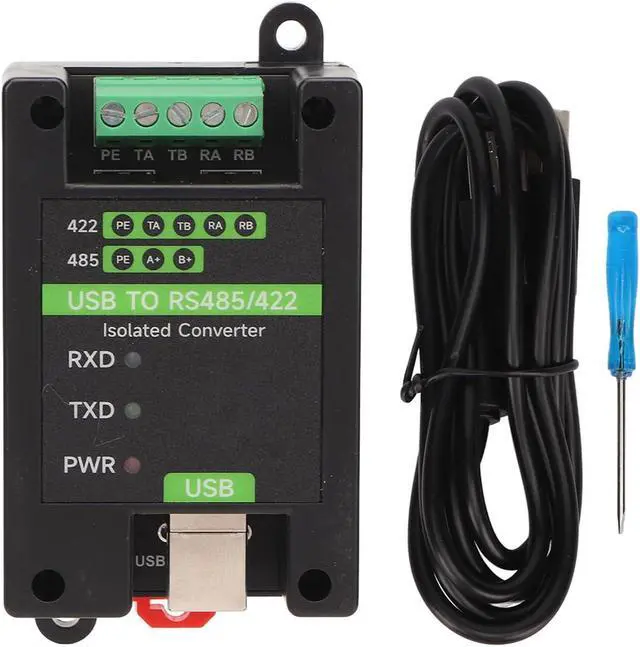 Alt view image 7 of 7 - USB to RS485 RS422 Industrial Isolati Converter, Beacon Isolati Low Power Consumpti Anti Interference, 600W Protect 3 LED Indicators for Win 10 8.1 8 7
