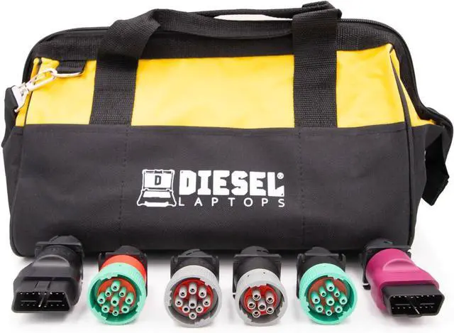 Main image of Diesel Laptops Master Adapter & Convertor Cable Set for 9-Pin, 6-Pin, OBDII, CAT9, CAN3, Paccar, & More