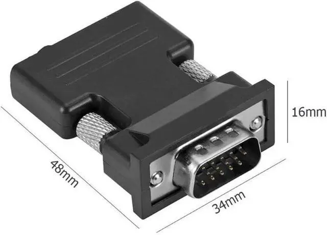 Alt view image 3 of 4 - with HDMI Female to V/GA Male Converter Adapter Cord for Projector HD Computer Set-Top Box(Black)