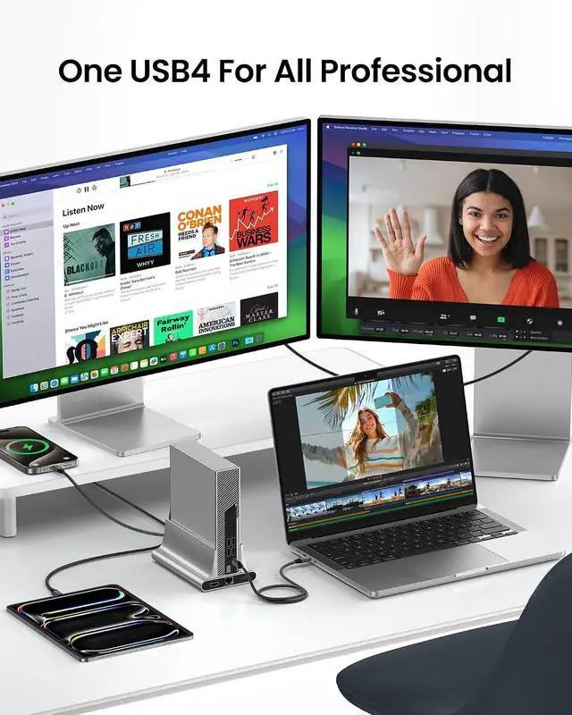 Alt view image 7 of 7 - Silkland USB 4 for Thunderbolt 4 Cable 6.6FT/2M, 40Gbps Data Transfer, 8K/5K@60Hz, 4K@240Hz, 240W Charging, Braided USB C Video Cable Compatible with MacBook, iPhone 17/16, Monitor, SSD, iPad