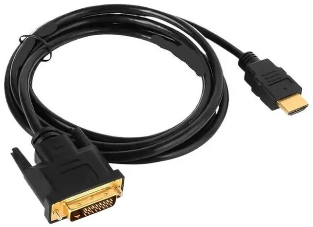 Main image of HDMI-Compatible to DVI Cable Male 24+1 DVI-D Adapter Gold Plated 4K 1080P