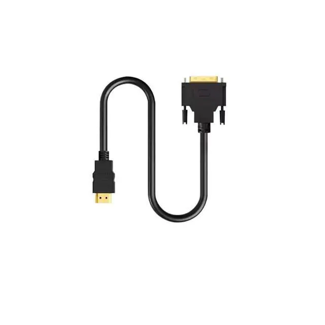 Alt view image 3 of 5 - HDMI-Compatible to DVI Cable Male 24+1 DVI-D Adapter Gold Plated 4K 1080P