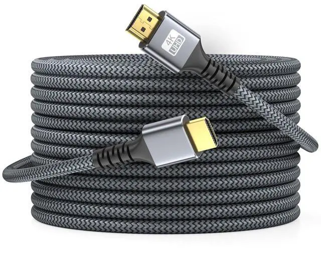 Main image of 4k Hdmi Cable 75ft Ultra High Speed HDMI 2.0 Cable 4K@60HZ 3D ARC Gold Plated Connector Ethernet Audio Video Return HDMI Cord for UHD TV Monitor Laptop Xbox PS4/PS5 Roku TV ect.(Silvery)