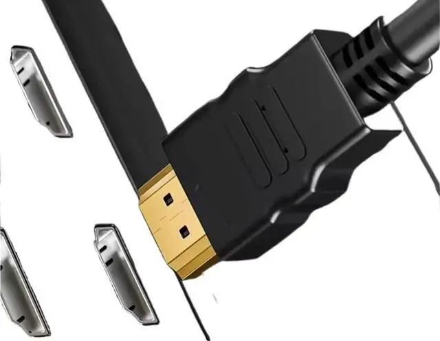 Alt view image 5 of 5 - HDMI-Compatible to DVI Cable Male 24+1 DVI-D Adapter Gold Plated 4K 1080P