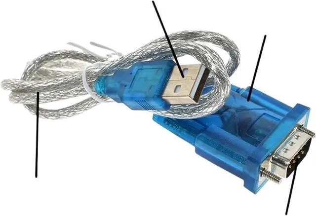 Alt view image 5 of 5 - USB to RS232 COM Port Serial PDA 9 pin DB9 Cable Adapter Support Windows7 64 HL-340