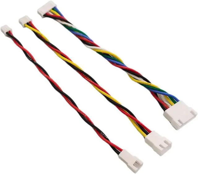 Alt view image 2 of 6 - JST XH2.54mm Pitch Extension Cable Male Female Connector 2/3/4/5/6 Pin Housing Adapter with 22AWG Pre-Crimped Soft Silicone Wire