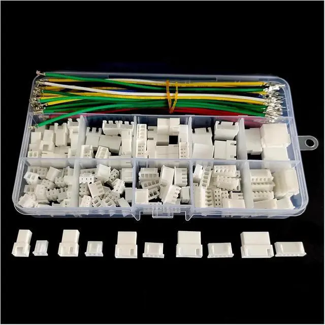 Alt view image 3 of 6 - JST XH2.54mm Pitch Extension Cable Male Female Connector 2/3/4/5/6 Pin Housing Adapter with 22AWG Pre-Crimped Soft Silicone Wire