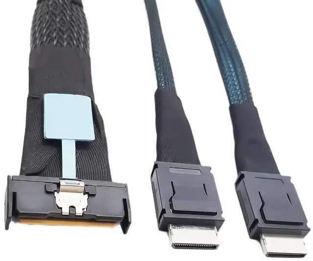 Main image of 8i 74Pin to Two 8611 Interfaces Conversion Adapter Cable Extender Cord for Hard Disk Server Cable 50CM