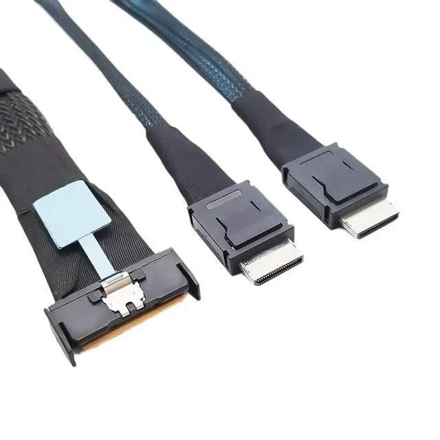 Alt view image 7 of 7 - 8i 74Pin to Two 8611 Interfaces Conversion Adapter Cable Extender Cord for Hard Disk Server Cable 50CM