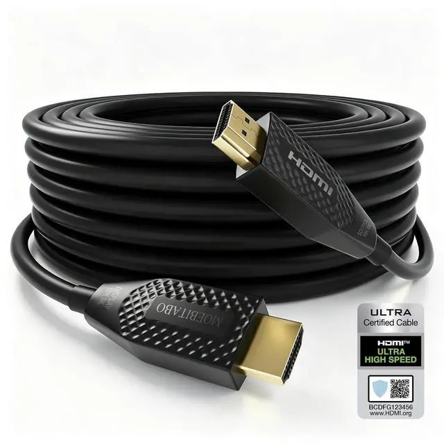 Main image of 10k 8K Fiber Optic in-wall CL3 Rated HDMI Cable Long 30FT 48Gbps Certified High speed HDMI 2.1 Cord 8K@60Hz 4K@120Hz 10K@30Hz,HDCP 2.2/2.3 eARC HDR10 Dolby Compatible with PC TV Monitor Laptop PS4/PS5
