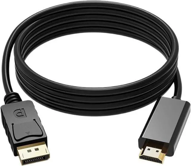 Alt view image 2 of 6 - DP DisplayPort to HDMI Cable DisplayPort Male to Male HDMI Compatible Video Cable for Computer TV Projector M>oni>tor(300cm)