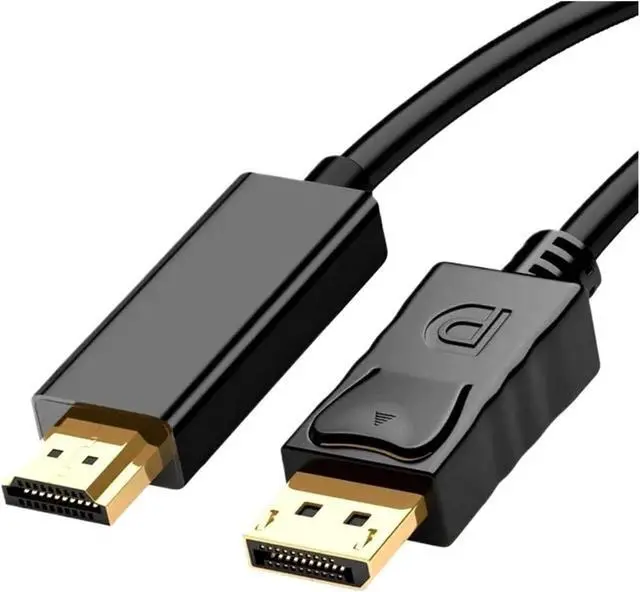Alt view image 3 of 6 - DP DisplayPort to HDMI Cable DisplayPort Male to Male HDMI Compatible Video Cable for Computer TV Projector M>oni>tor(300cm)