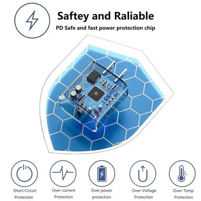 Alt view image 2 of 7 - iPhone 16/15 Charger Fast Charging 20W USB Type C Charger Block 3Pack C Chargers Fast Charging Cord 10FT Long Charger Cable for iPhone16/16 Plus/16 Pro/16 Pro Max,iPhone 15,iPad Pro 12.9"/11",iPad Air