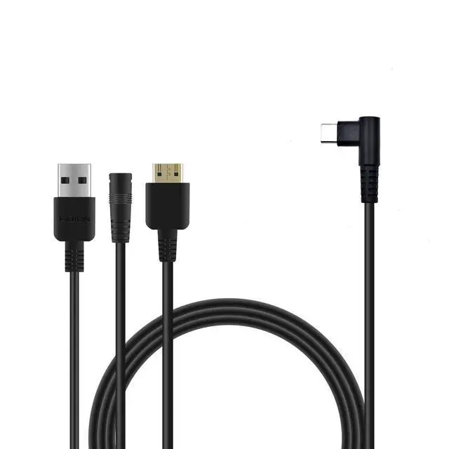 Alt view image 2 of 7 - 3-in-1 Cable Suitable for Huion KAMVAS Pro 12/13/16 Graphics Drawing Monitor