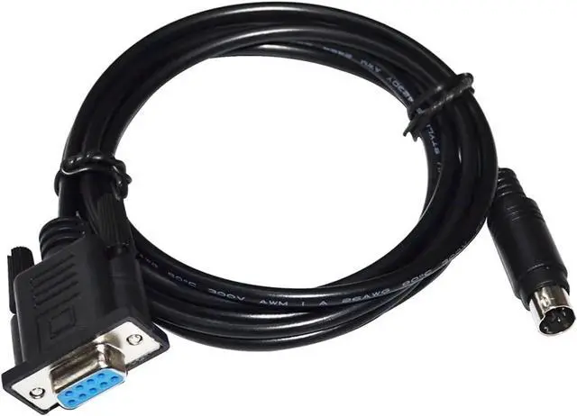 Alt view image 2 of 5 - ZHANGLH D-SUB 9 PIN DB9 Female to DIN 6PIN MD6 Male Adapter PLC Programming QC30R2 Cable for Q Series PLC to PC KABLE(5M)