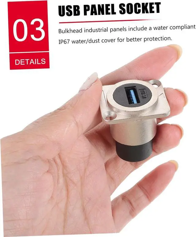 Alt view image 2 of 7 - KICHOUSE 8pcs USB Extension Connector USB Adapters for Desktop Laptop Media Player Industrial Equipment