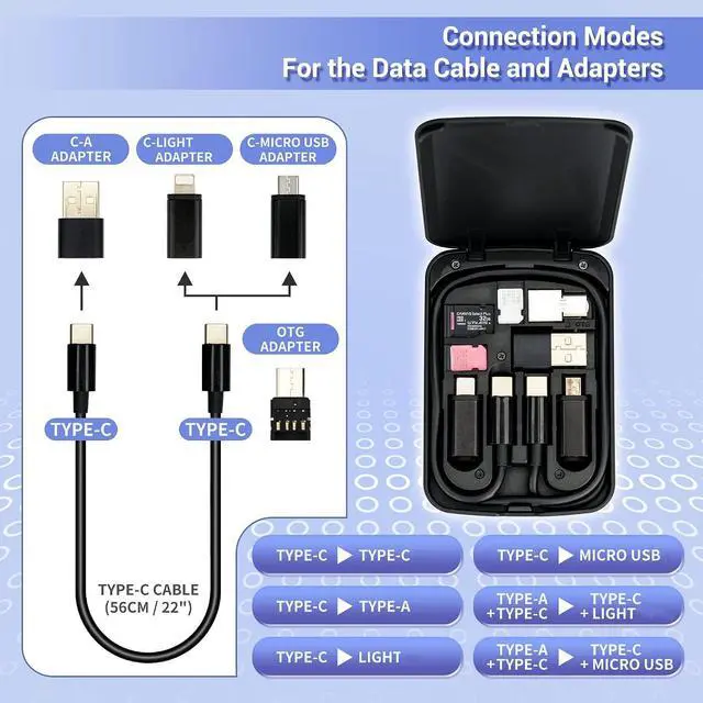 Alt view image 3 of 7 - Kiorafoto Cable Card + SSD Card CaseCompact Cable Card with M.2 NVMe SSD Card Case