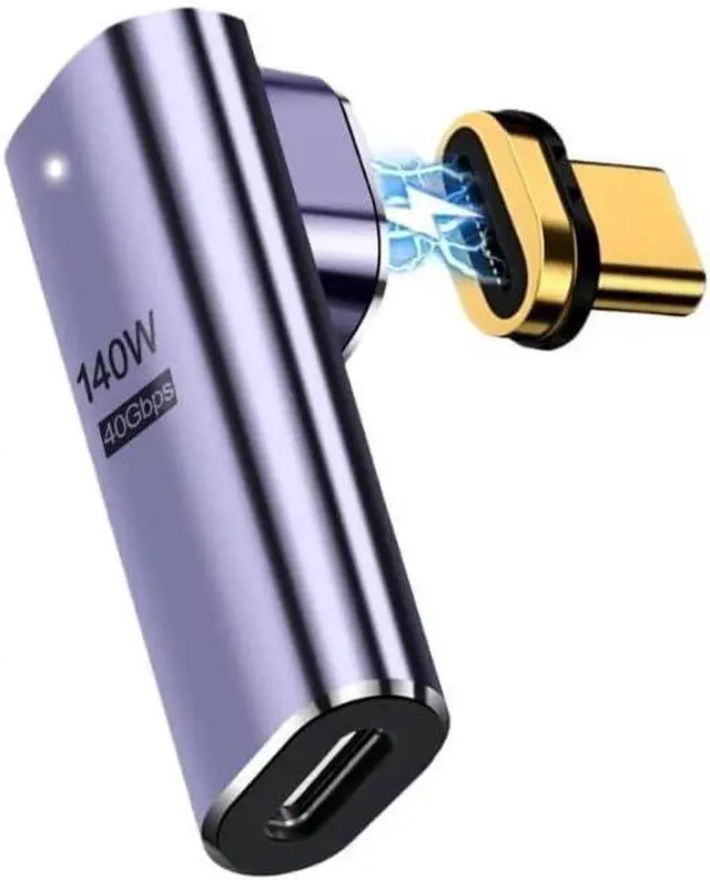 Alt view image 2 of 3 - USB4.0 USBC to Type C Adapter 140W 40Gbps Spring Coil Converter Cable 8K@60Hz USB-C Adapt(AS Show 2)