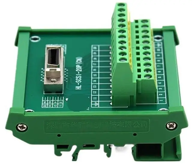 Main image of Guide Rail Terminal Board SCSI14 SCSI20 SCSI26 SCSI36 SCSI50 SCSI68 SCSI100 Adapter Board I/O(SCSI 36P,5PCS)