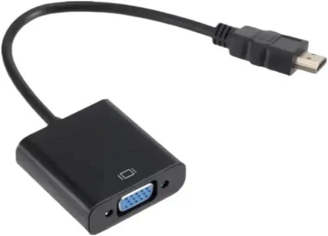 Alt view image 4 of 4 - 2025 HDMI V/GA Adapter 1080P Digital to Analog Converter Cord for X/Box P;S/4 TV Box to Projector Displayer HDTV(Black 3.5mm Cable)