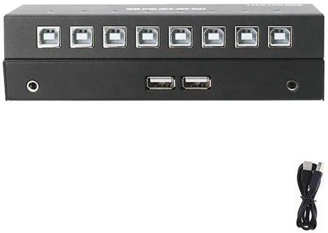 Main image of 4/8/16 Port USB Synchronizer Controller - KVM Switch/Distributor, USB Keyboard Mouse Synchronizer/Sharer, DNF Multi Open Game Control Synchronizer, for Multiple PCs MAC Windows Linux(8 Ports)