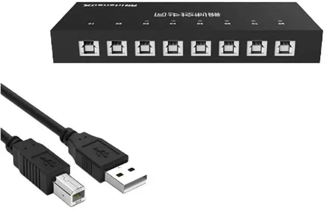Main image of Mobile Phone Controller - 4/8/16/32 Ports KVM Switch/Distributor, DNF Game Control Synchronizer, Keyboard Mouse Synchronous Sharer(AB-Line,8 Ports)