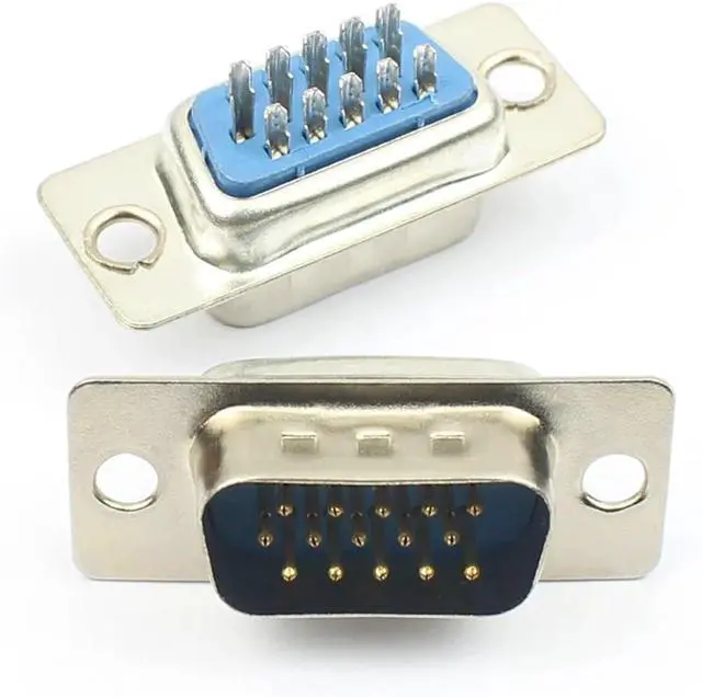 Alt view image 2 of 6 - 5pcs 15 26 44 50 62 Pin Male Female Solder Type Connector Mount Serial Port Adapter 3 Rows DB15 DB26 DB44 DB50 DB62(50P Female Black)
